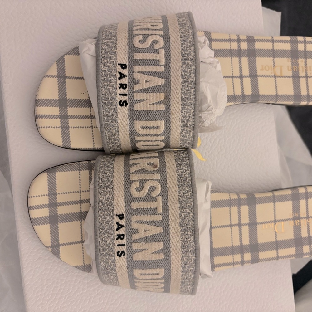 Woman’s Authentic Christian Dior sandal. Size 8.5 used with receipt